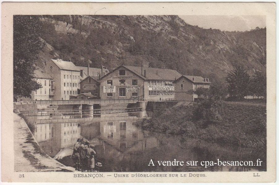 31 Besançon - Usine d'horlogerie sur le Doubs